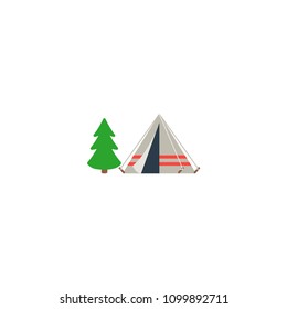 Camping Vector Flat Icon