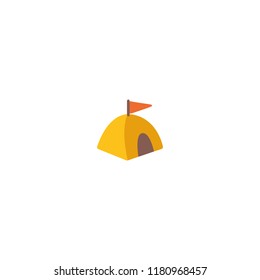 Camping vector flat isolated icon