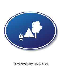 Camping vector icon