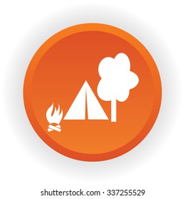 Camping vector icon