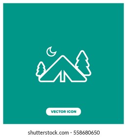camping vector icon