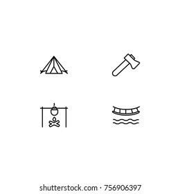 Camping Vector Icon