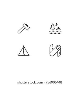 Camping Vector Icon