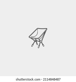 Camping vector icon illustration sign