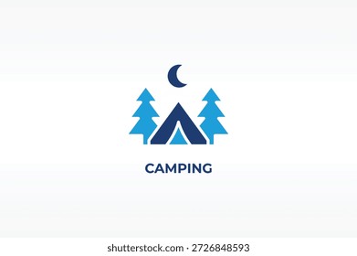 ACAMPAMENTO vetor, ícone ou logotipo sinal símbolo isolado ilustração