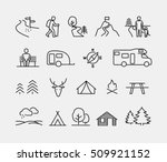 Camping Vector Icons