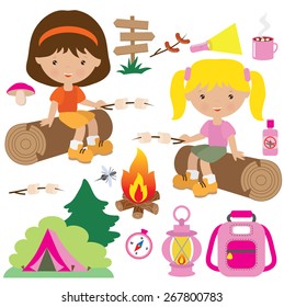 Camping vector illustration