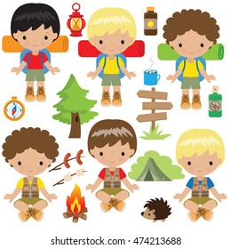 Camping vector illustration