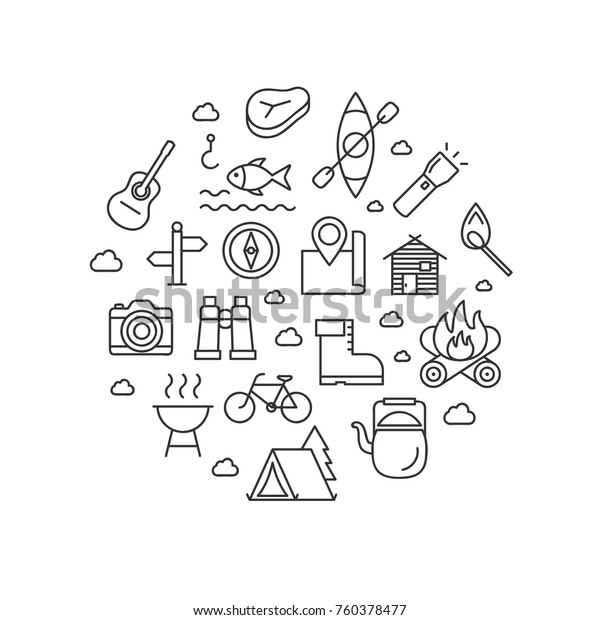 Camping vector\
illustration