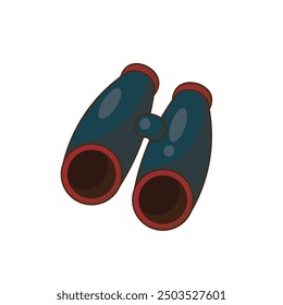 Camping Vector Illustration - Binoculars