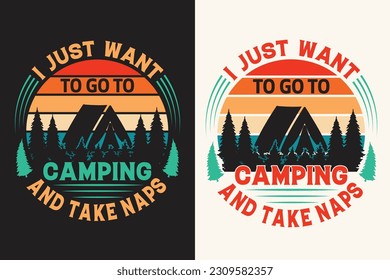 Camping vector t shirt design, Camping vector, outdoor, hiking, adventure,