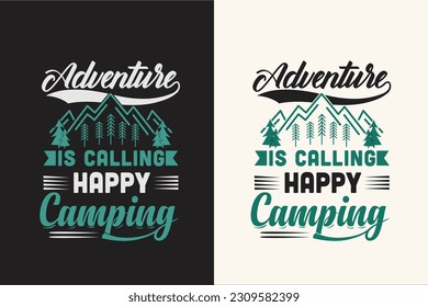Camping vector t shirt design, Camping vector, outdoor, hiking, adventure,