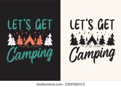 Camping vector t shirt design, Camping vector, outdoor, hiking, adventure,