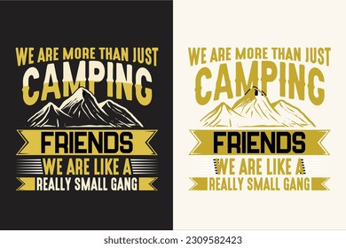 Camping vector t shirt design, Camping vector, outdoor, hiking, adventure,