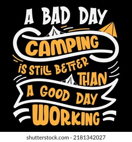 Camping Vektor T-Shirt-Design, Campinglover, Grafikelement, Illustration