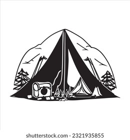 Camping Vectors  icon Bundle 2023