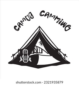 Paquete de iconos Vectores de camping 2023