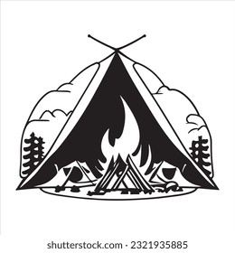 Camping Vectors  icon Bundle 2023