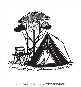 Camping Vectors  icon Bundle 2023