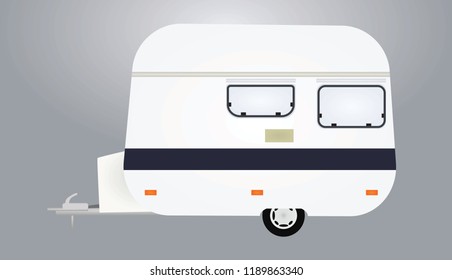 Camping vehicle. vector illustration