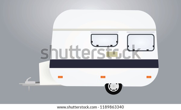 Camping vehicle. vector\
illustration