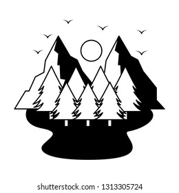 camping wanderlust scene
