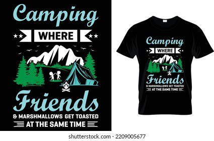 Camping Donde Se Sirven Al Mismo Tiempo Amigos Y Mariscos.