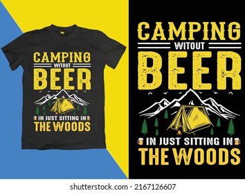 Camping ohne Bier im Wald