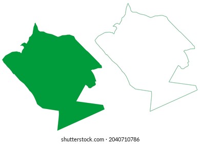 Campo Alegre municipality (Alagoas state, Municipalities of Brazil, Federative Republic of Brazil) map vector illustration, scribble sketch Campo Alegre map