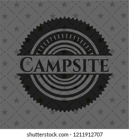 Campsite dark badge