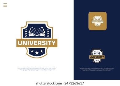 Campus emblem school logo design