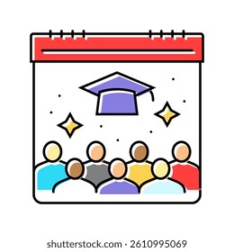 campus events college teacher color icon vector. campus events college teacher sign. isolated symbol illustration