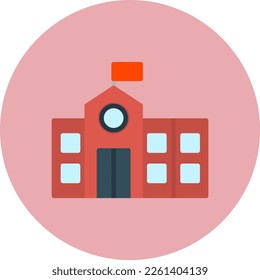 Campus Flat Vector Icon Design