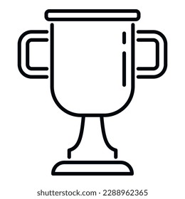 Campus gold cup icon outline vector. College education. Study life