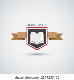 Campus icon collage logo and university education logo template icon design