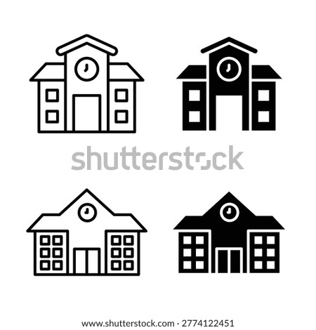 Campus icon collection for graphic projects