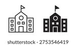 Campus icon collection. Vector design pack