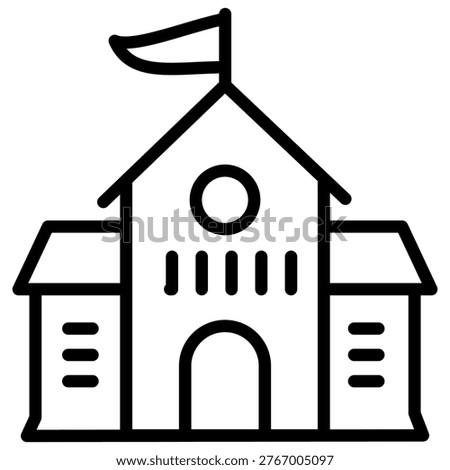 Campus Icon Element For Design