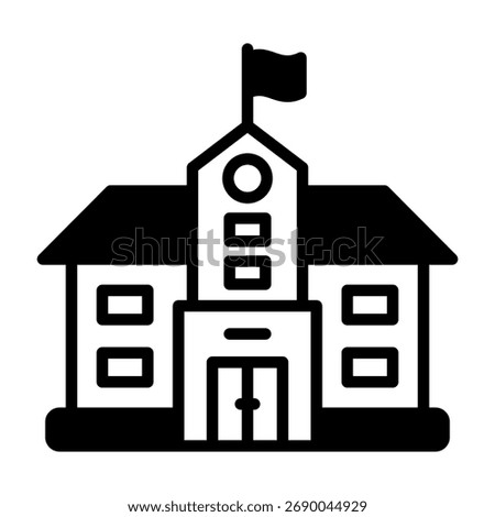 Campus Icon Mixed Vector Illustration
