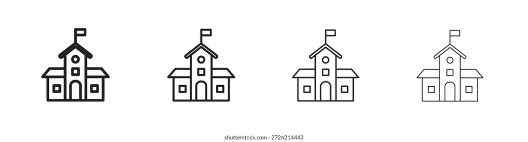 Campus icon set vector eps10. illustration, logo sign symbol pictogram template