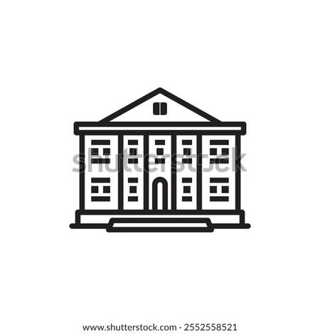 Campus icon Simple thin outline