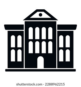 Campus icon simple vector. College education. Life academy