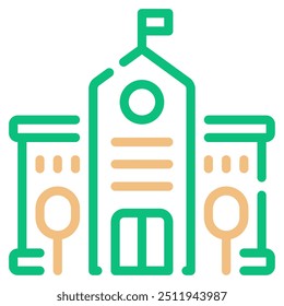 Ícone de campus para web, app, infográfico, etc