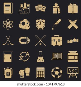Campus icons set. Simple set of 25 campus vector icons for web for any design