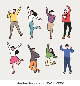 campus life characters. vector illustration flat design campus life characters. vector illustration flat design