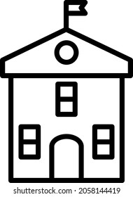 Vektorsymbol-Design des Campus
