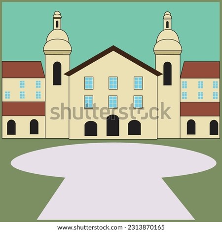 campus stanford building vector art