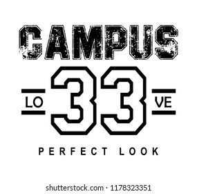 campus for t-shirt