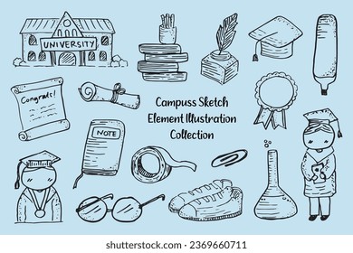 Campus and University Element Sketch