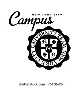 campus university print